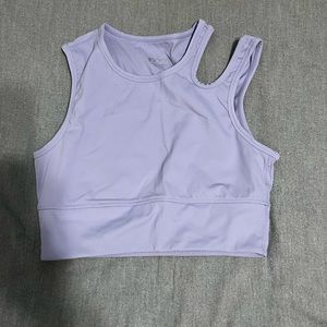 Purple crop tank/bra